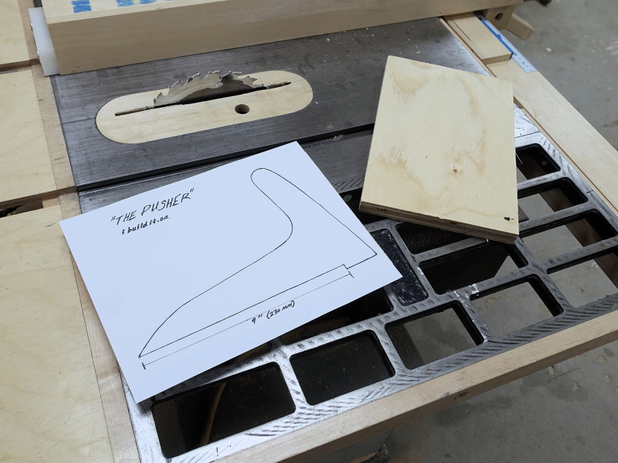 Table Saw Push Stick Template Pdf